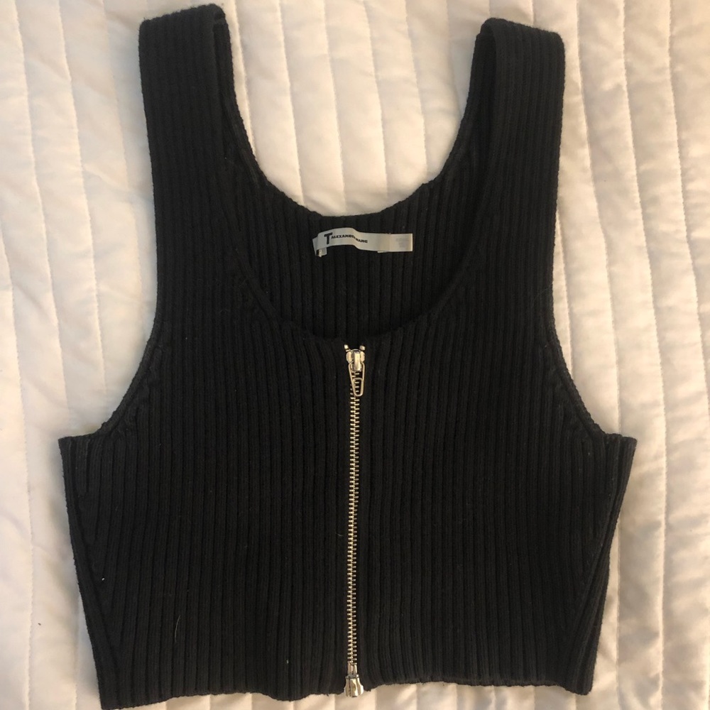 T Alexander Wang ribbed sweater top